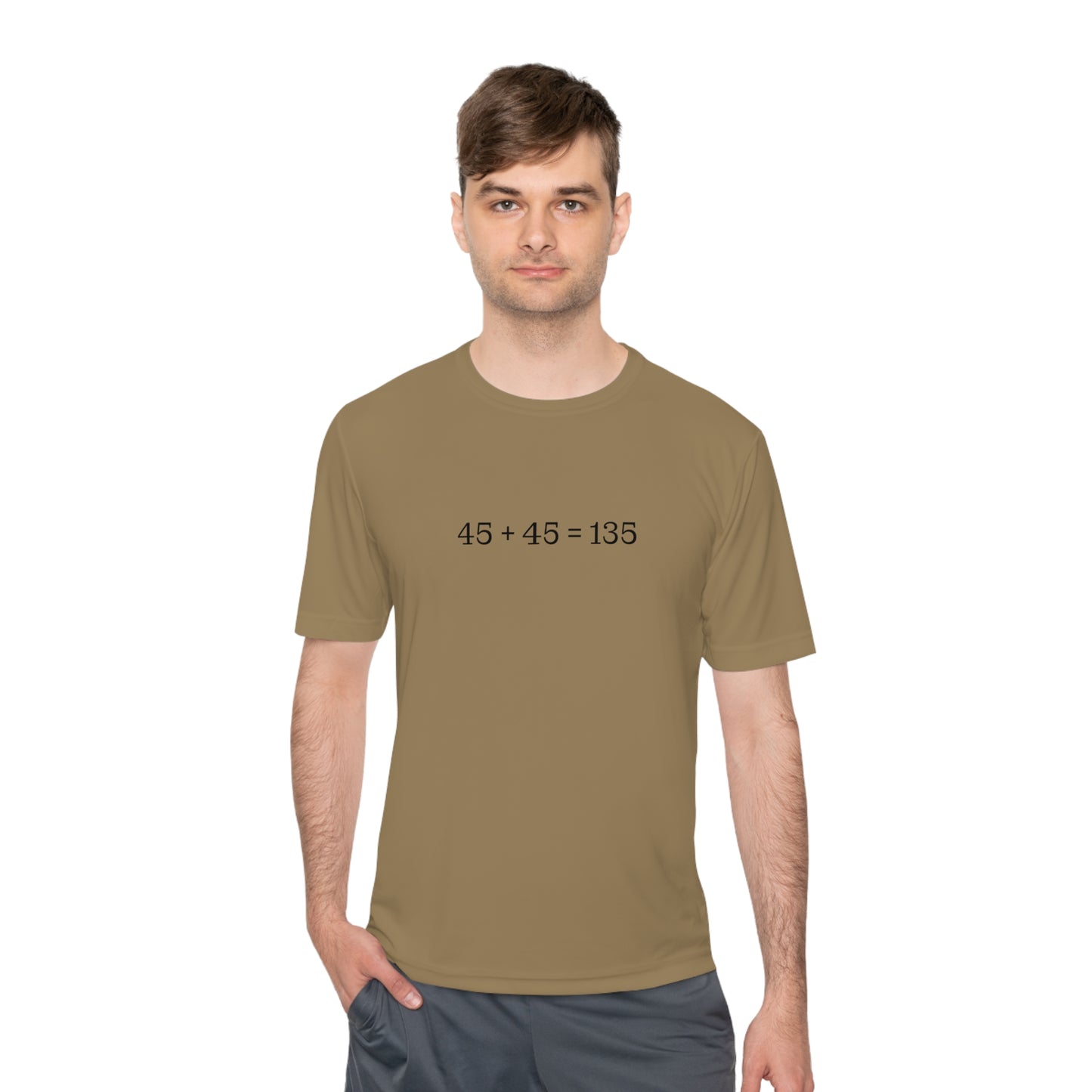 45 + 45 = 135 - Unisex Moisture Wicking Tee