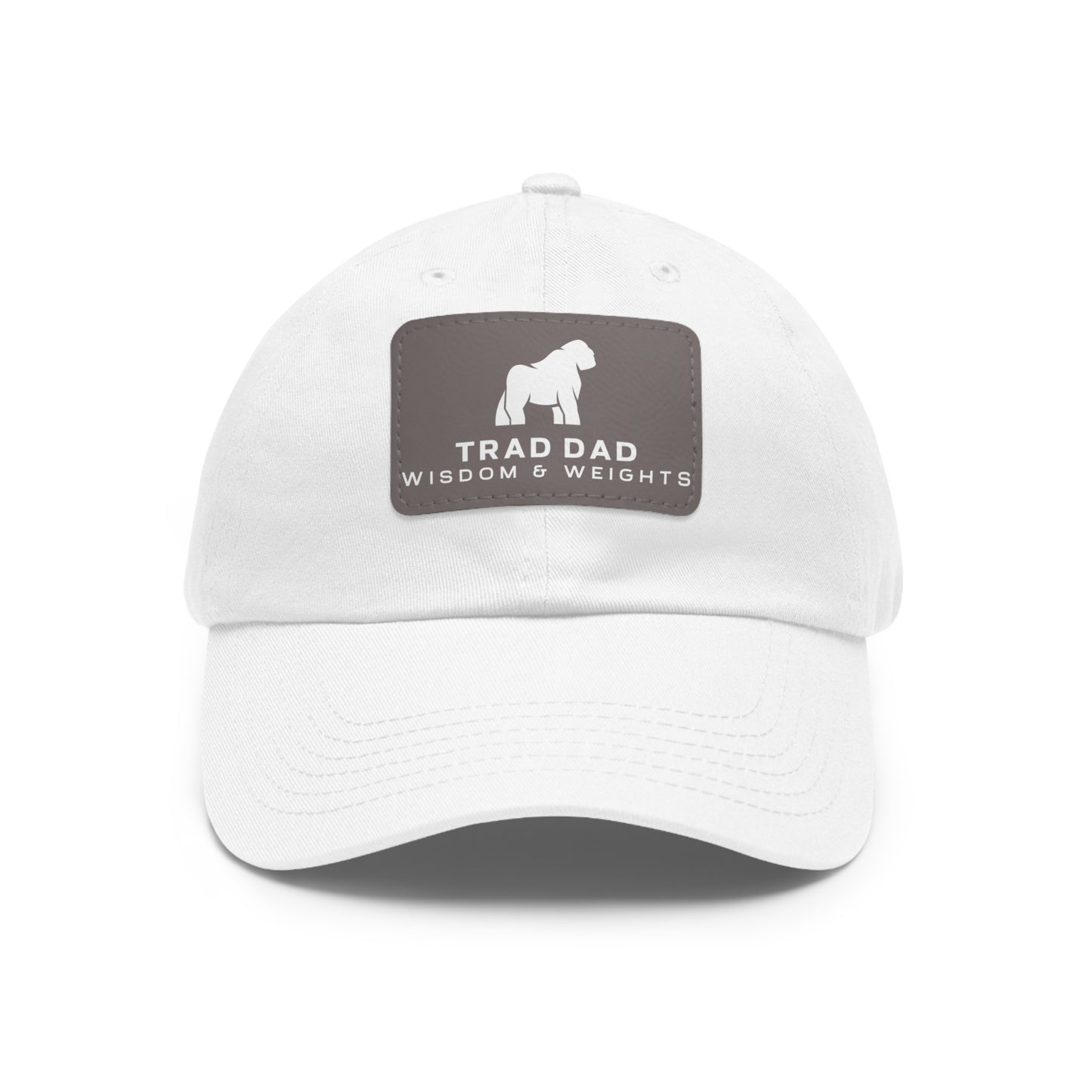 Dad Hat with Leather Patch (Rectangle)